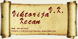 Viktorija Kečan vizit kartica
